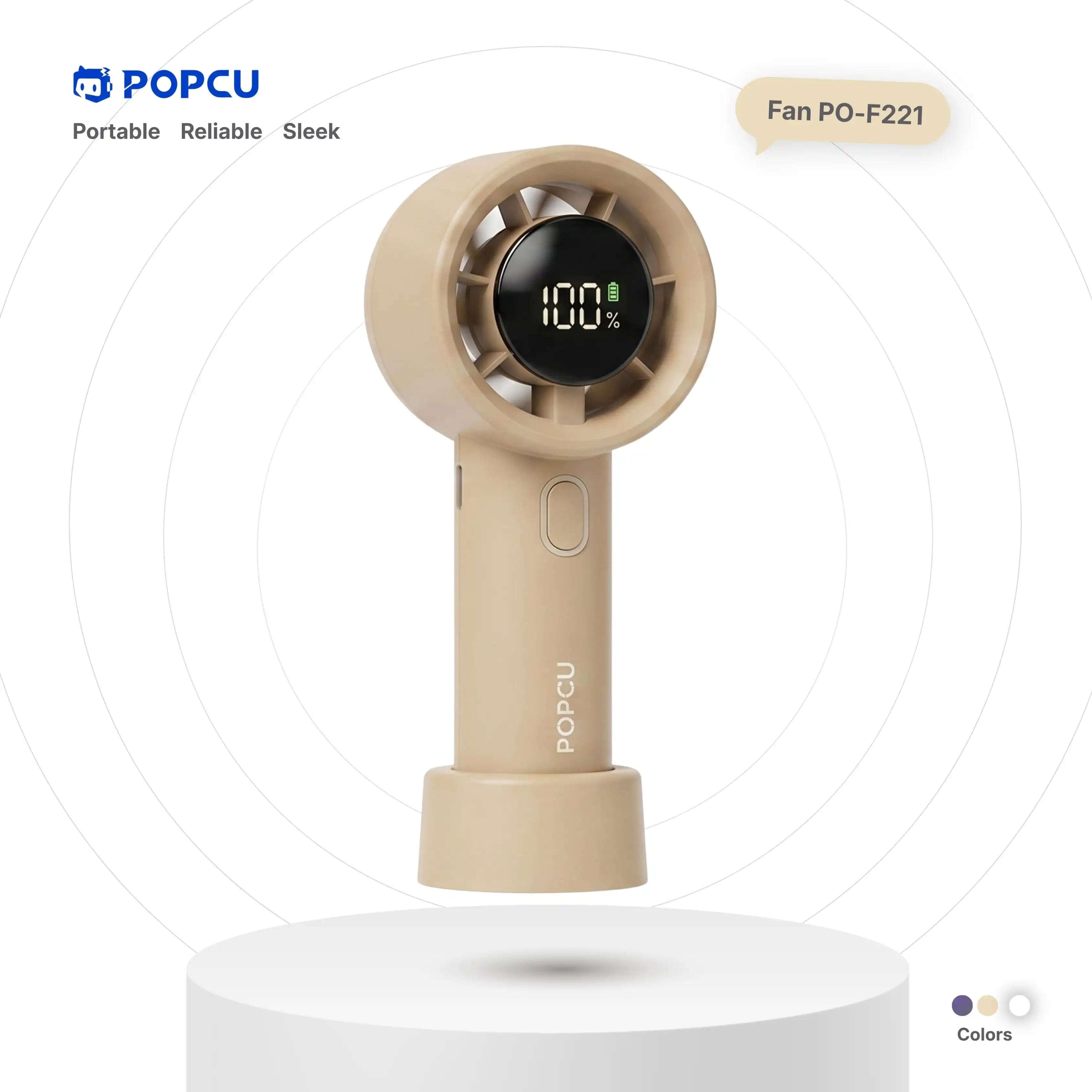 POPCU Desktop Base Stand Handheld Minifan image by POPCU GHANA