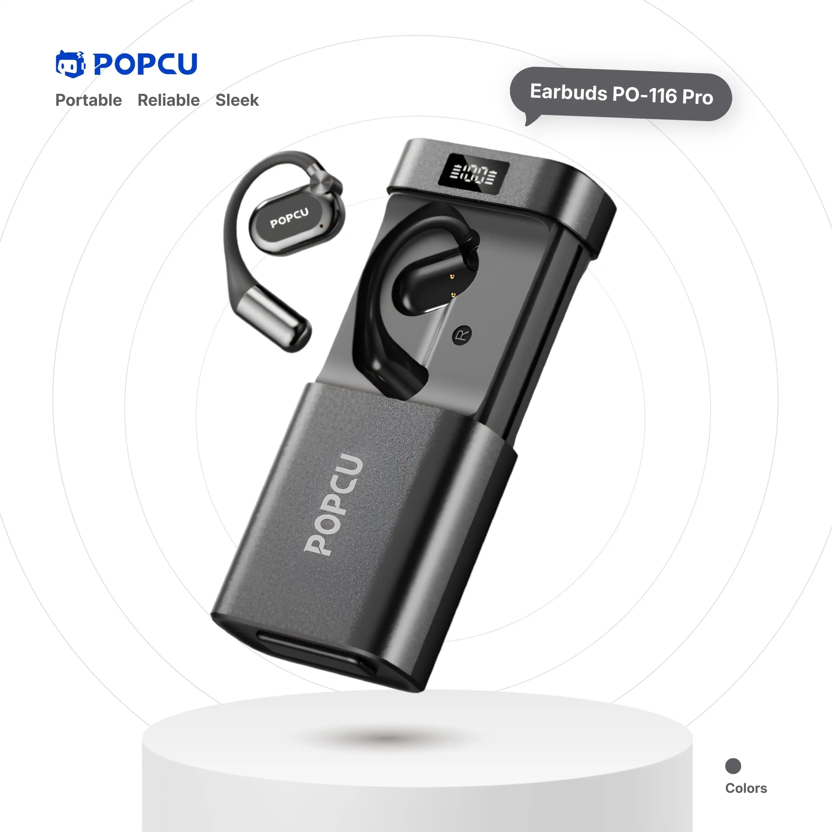 POPCU OWS Open-Ear Style with Huge Battery Case Earbuds image by POPCU GHANA