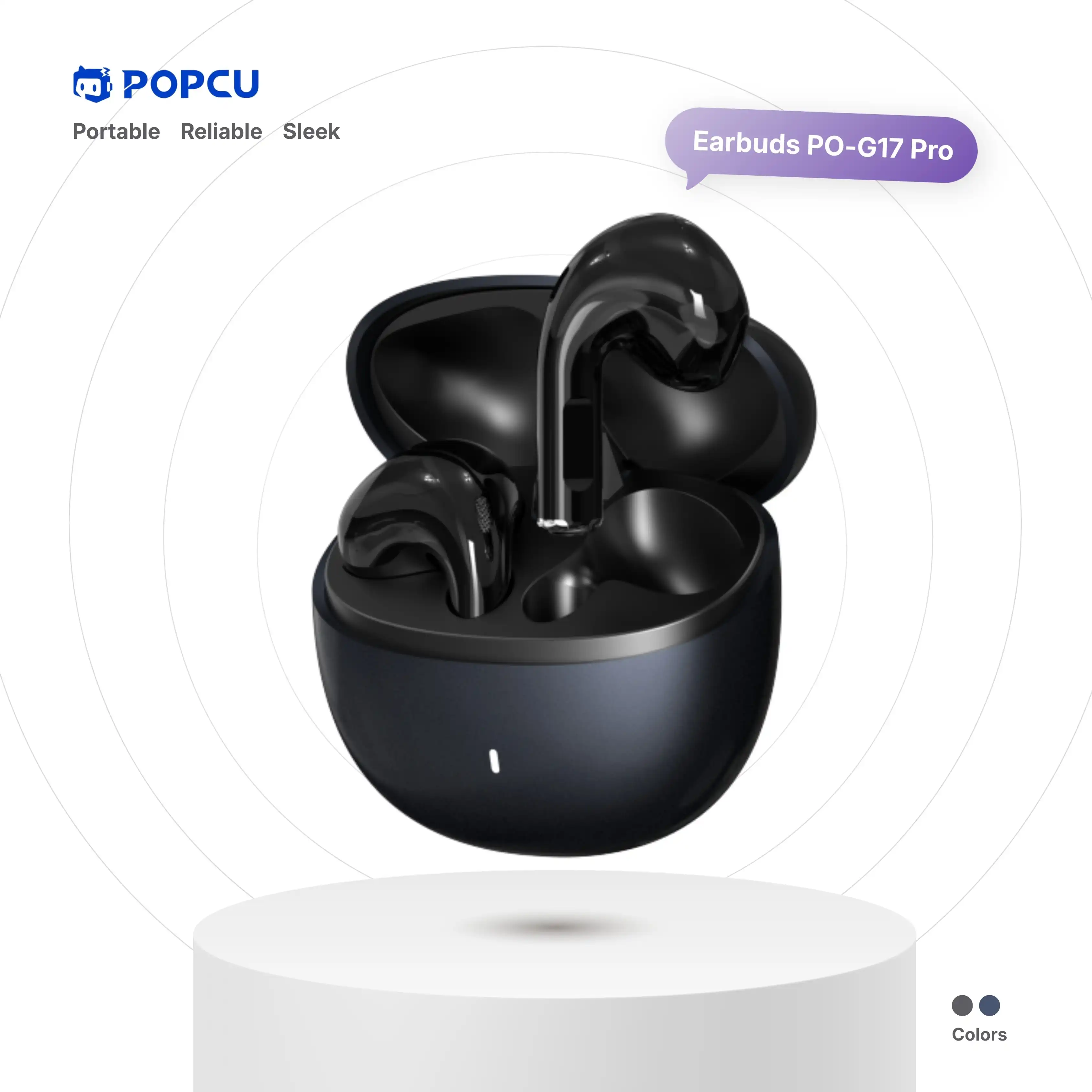 POPCU Studio Sound Wireless Bluetooth Pebble-design Earbuds image by POPCU GHANA