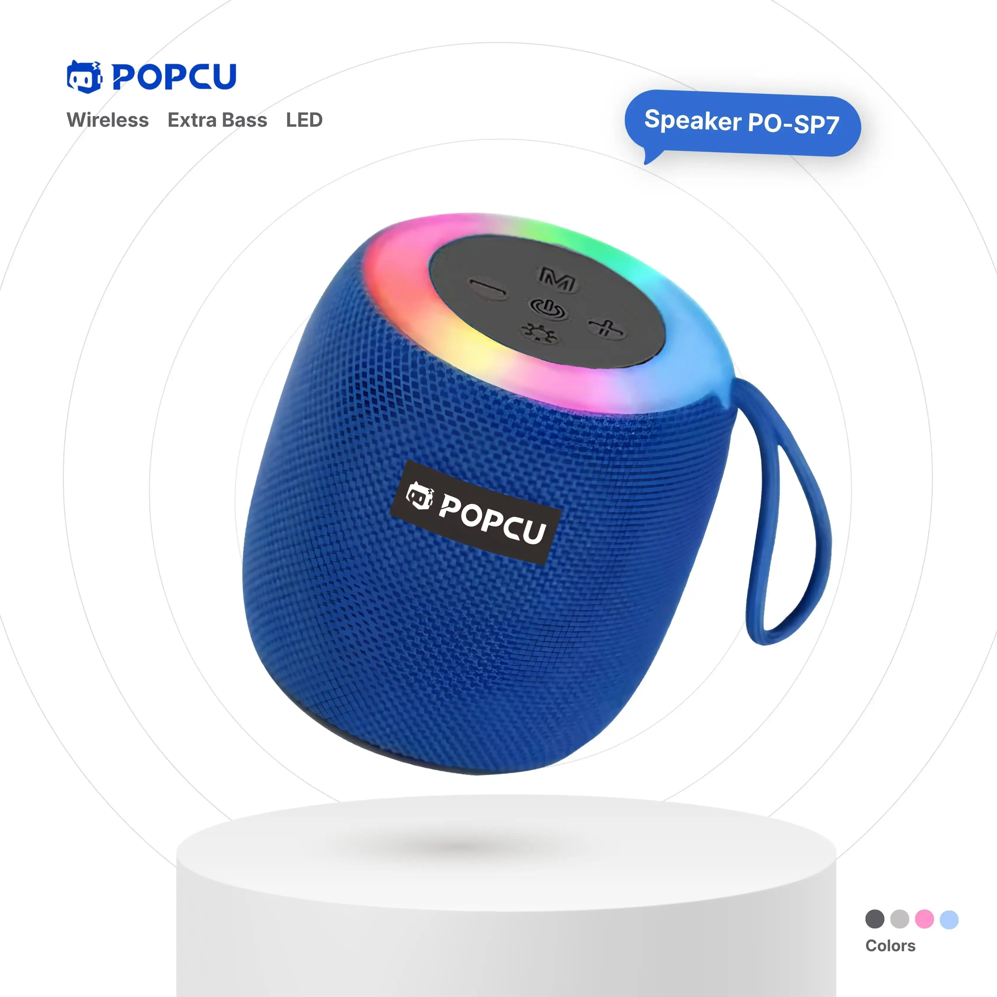 POPCU Extra Bass LED Bluetooth Speaker image by POPCU GHANA