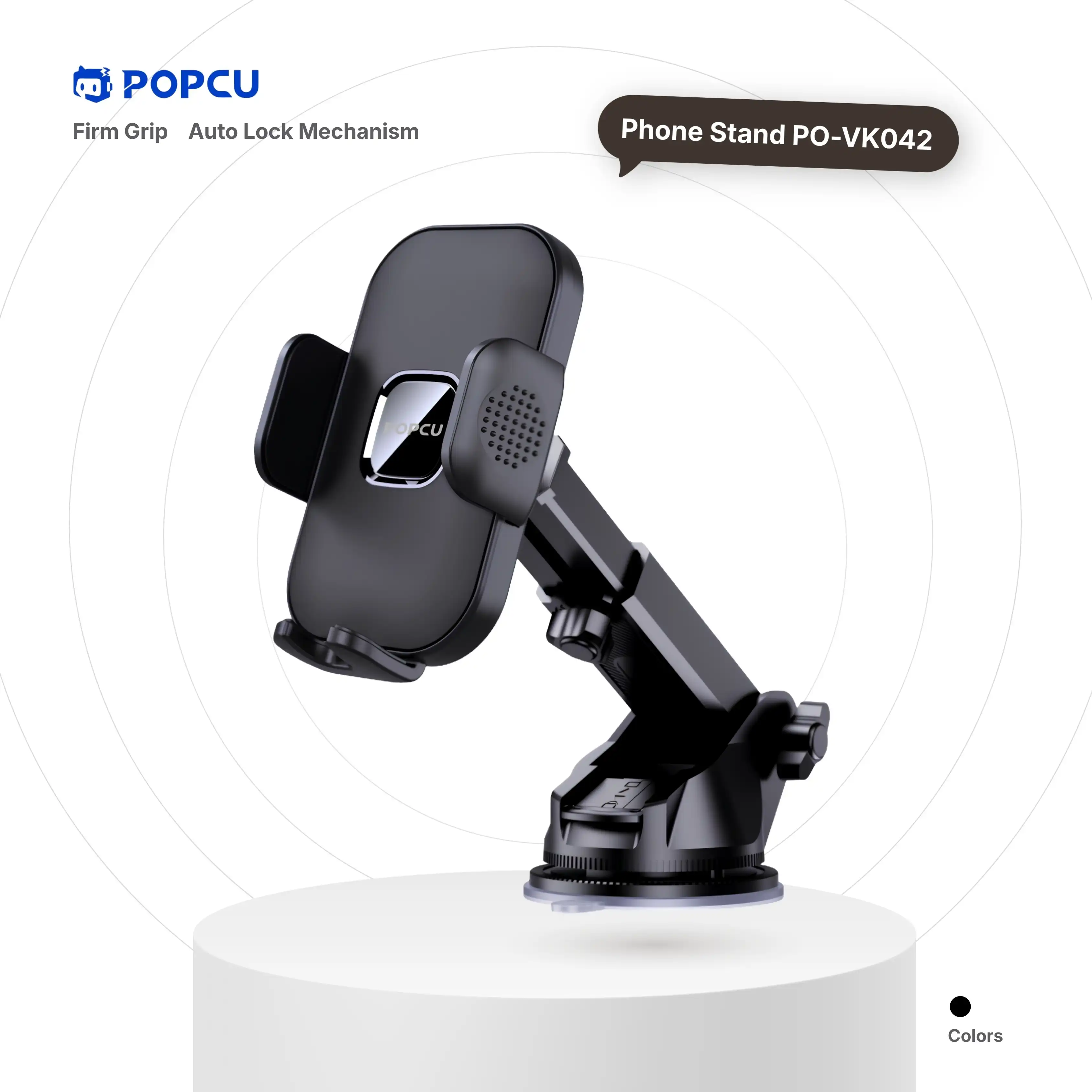 POPCU Vacuum Lock 360° Spin Solid Car Phone Dashboard Mount image by POPCU GHANA