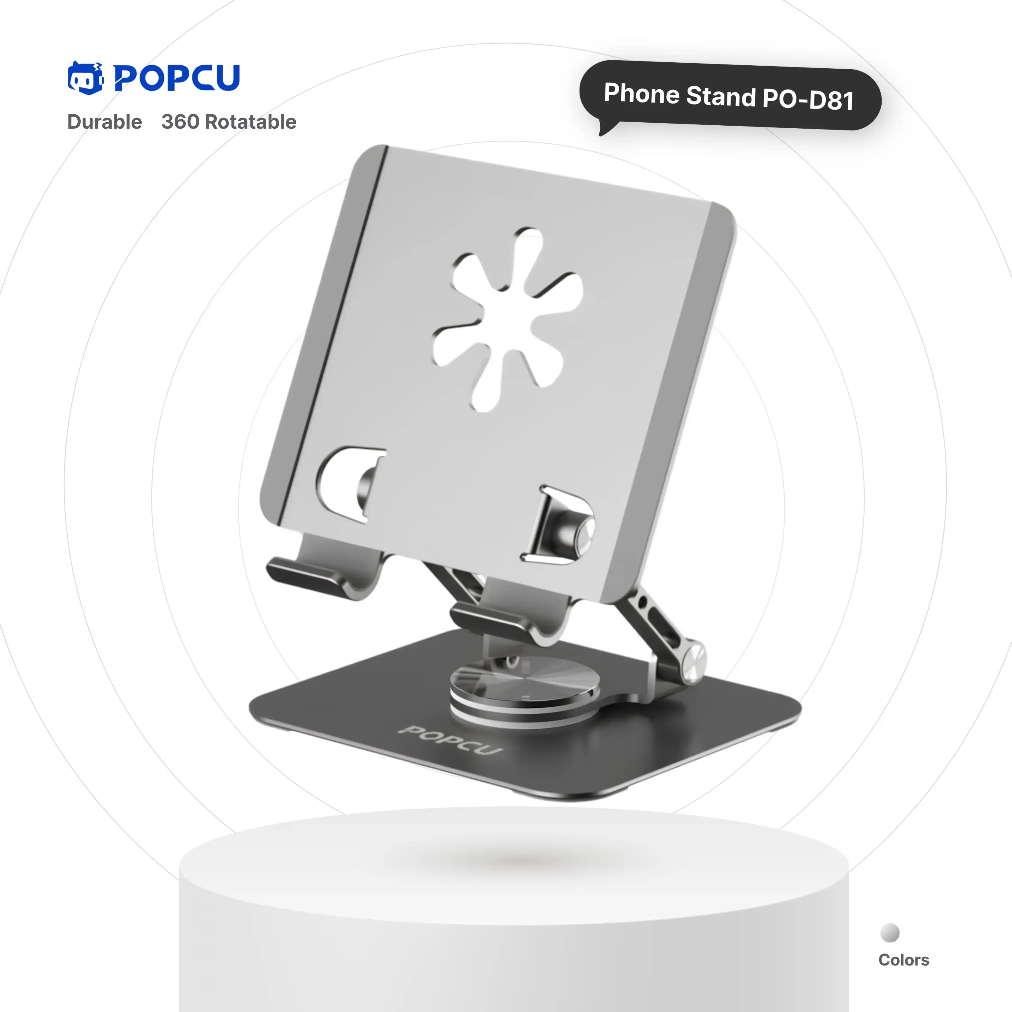POPCU Durable Metallic Rotatable Small-size Desktop Tablet stand image by POPCU GHANA