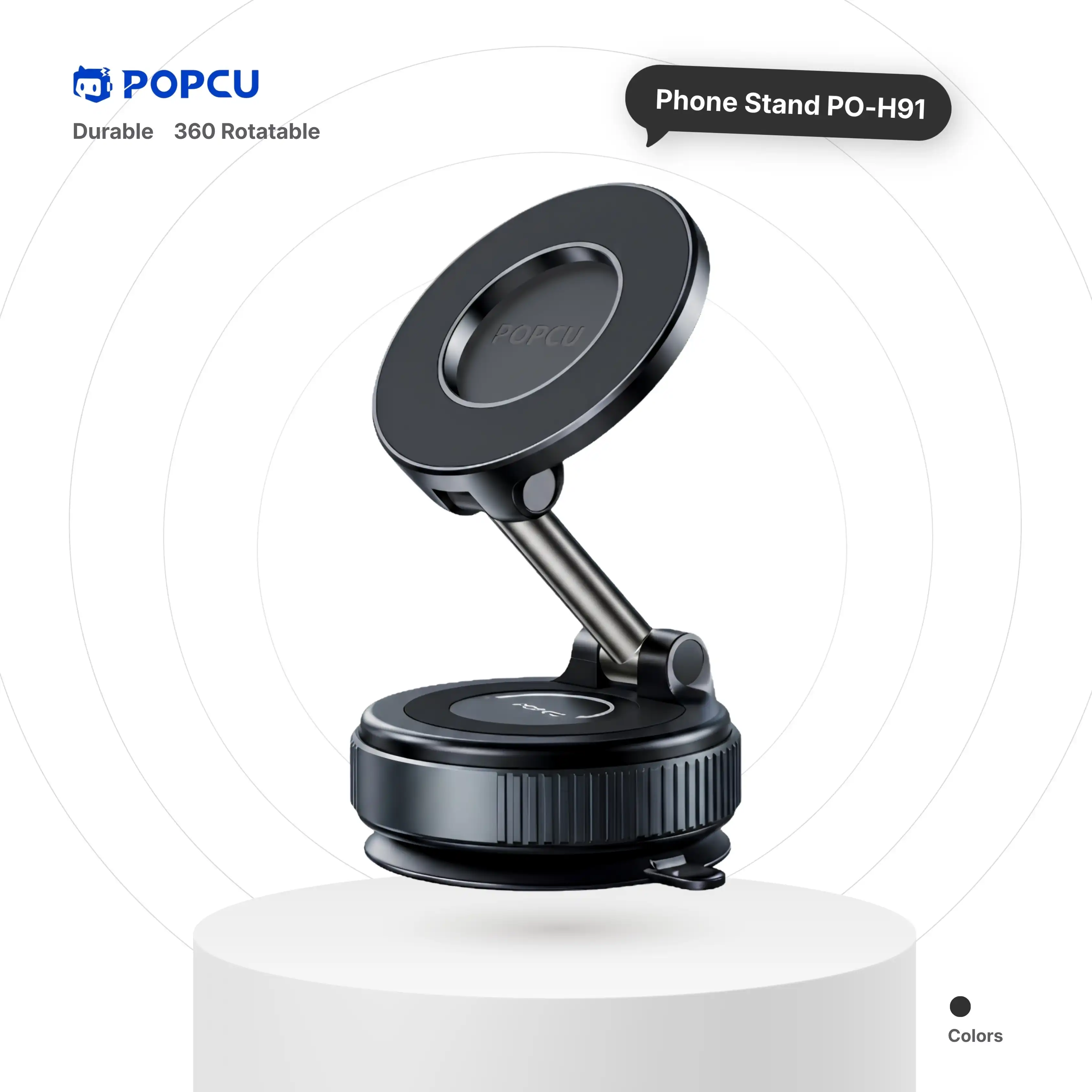POPCU Magnetic Bracket 360°-swivel Super Suction Dashboard Car Phone Mount image by POPCU GHANA