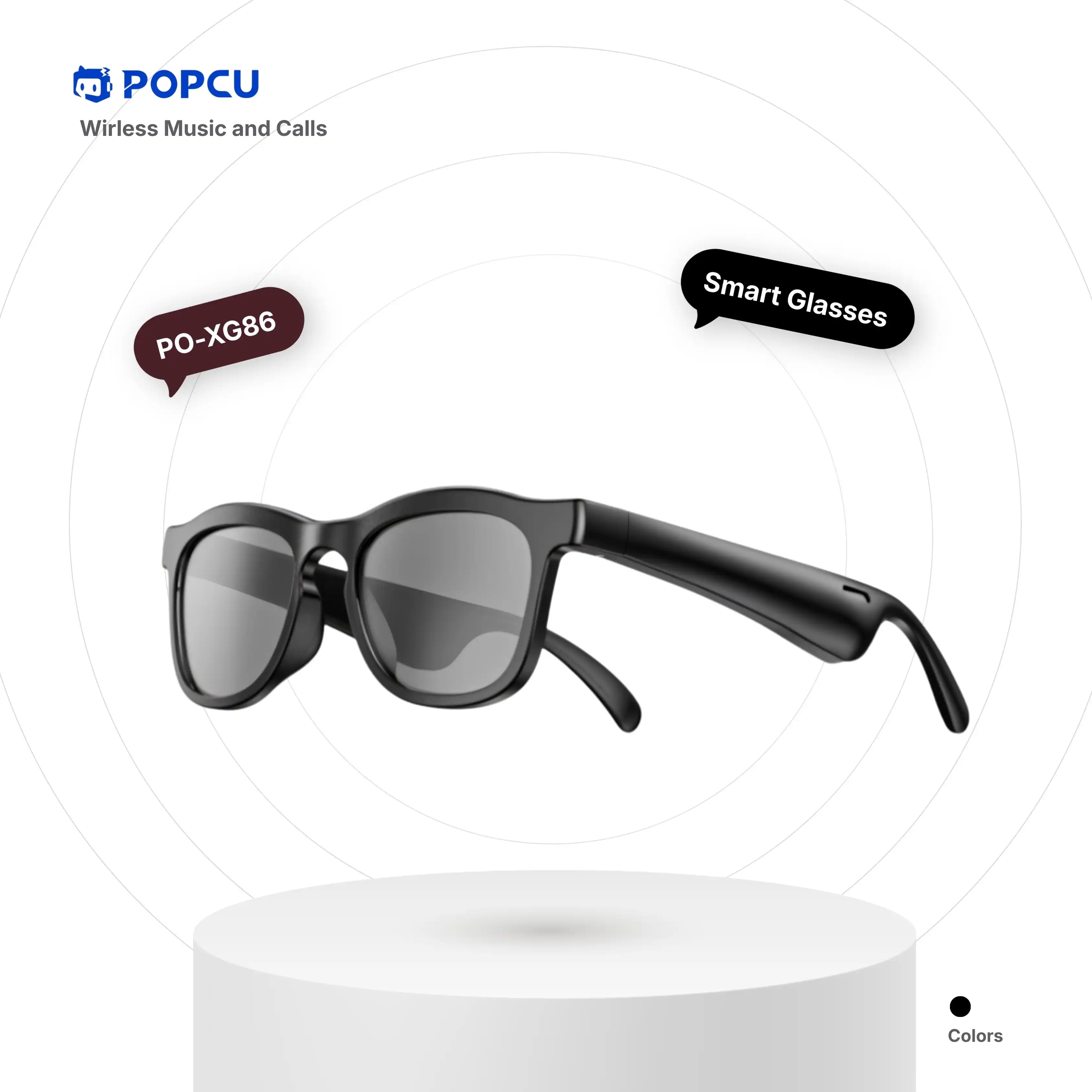 POPCU Smart Audio AI Translation & Wireless Music Smart Glasses image by POPCU GHANA